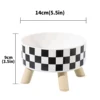 Pet cat and dog plastic bowl with polka dot checkerboard pattern, non-slip and easy to clean 5