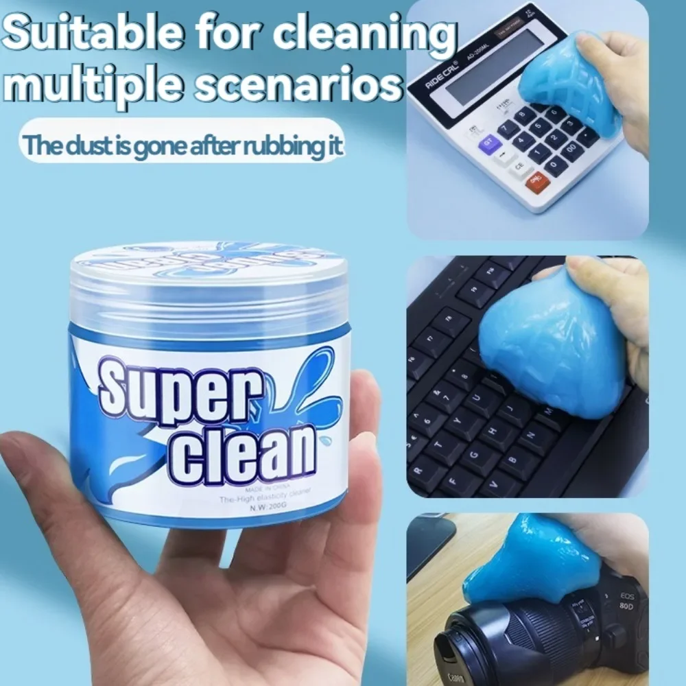 160g Car Cleaning Gel Duster Removes Interior Dust Air Vent Dashboard Laptop