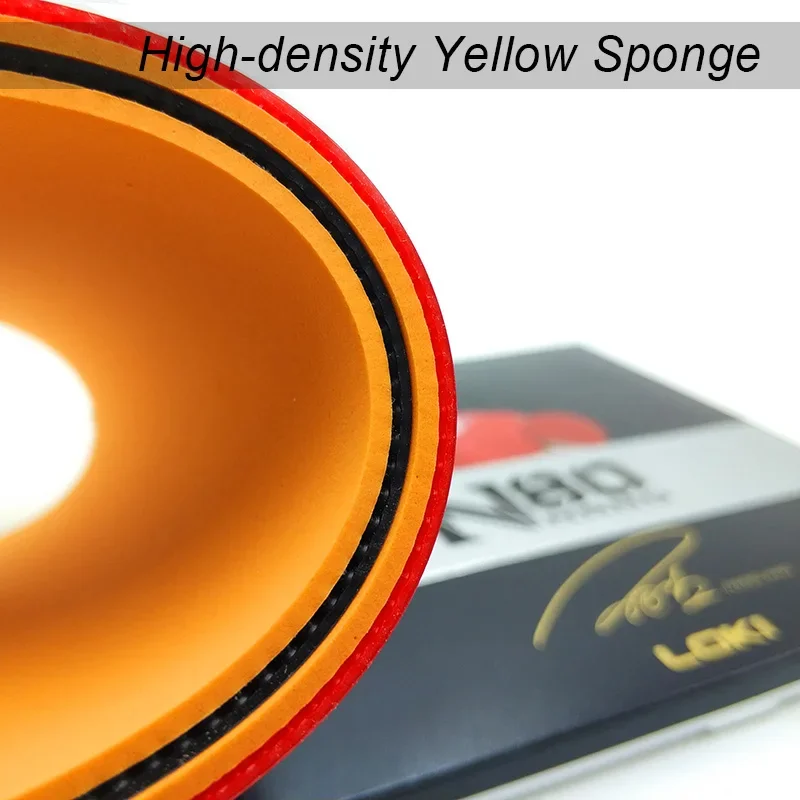 LOKI- N80 Table Tennis Rubber, High Density, Yellow Sponge