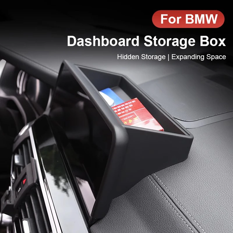 

For BMW G20 G30 X1 F48 X2 X3 G01 X4 G02 X5 G05 X6 G06 X7 G07 LHD Car Dashboard Storage Box Glasses Phone Holder Stowing Tidying