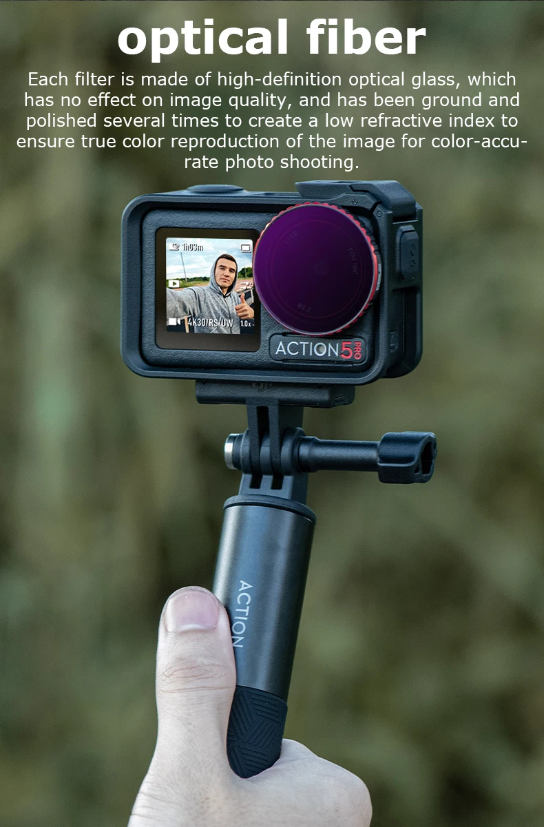 Kit Filtres ND CPL pour DJI Action 5 Pro - Verre Optique