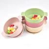 1PC 100% Safe Silicone Baby Tableware Suction Dinner Set Eating Training Baby Stuff Cartoon Cute Bowl Toddler Tableware BPA Free 1