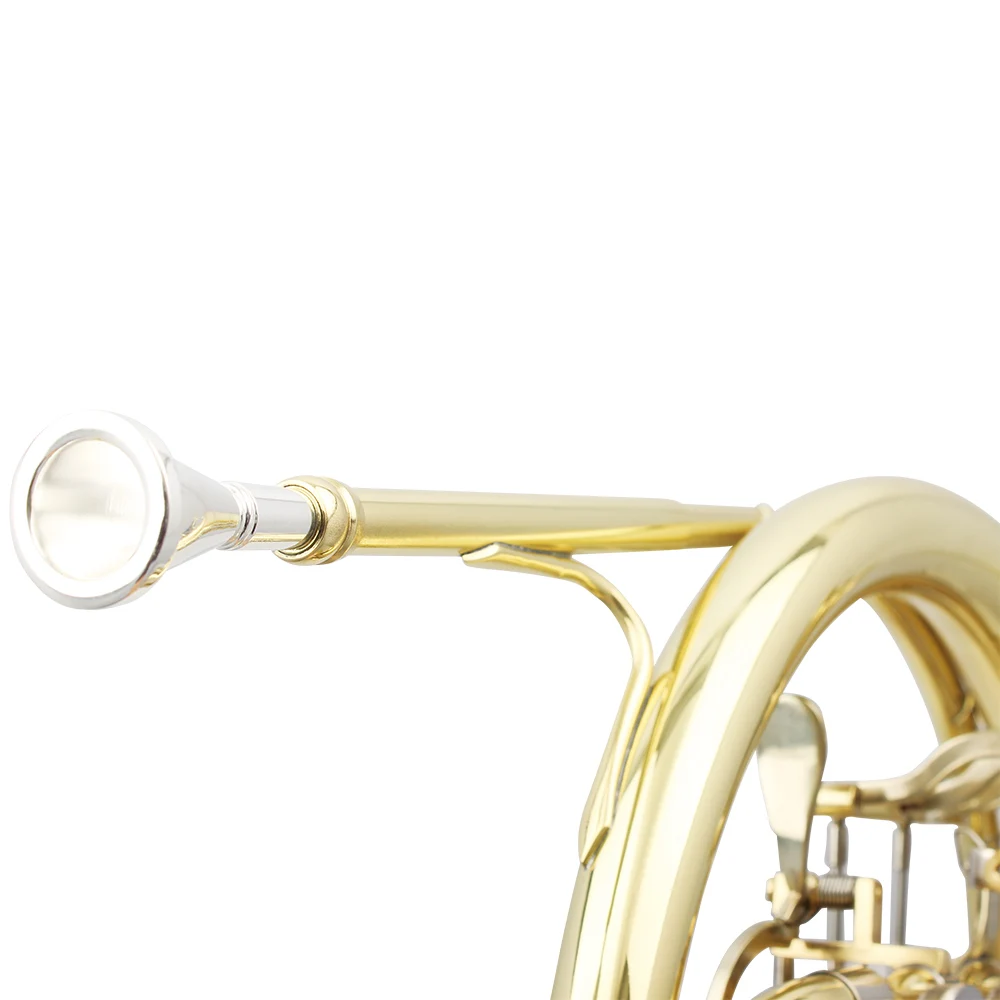 SLADE High-Quality Brass French Horn 4/3 Keys F/Bb Golden Split Professional Grade Musical Instrument with Accessories