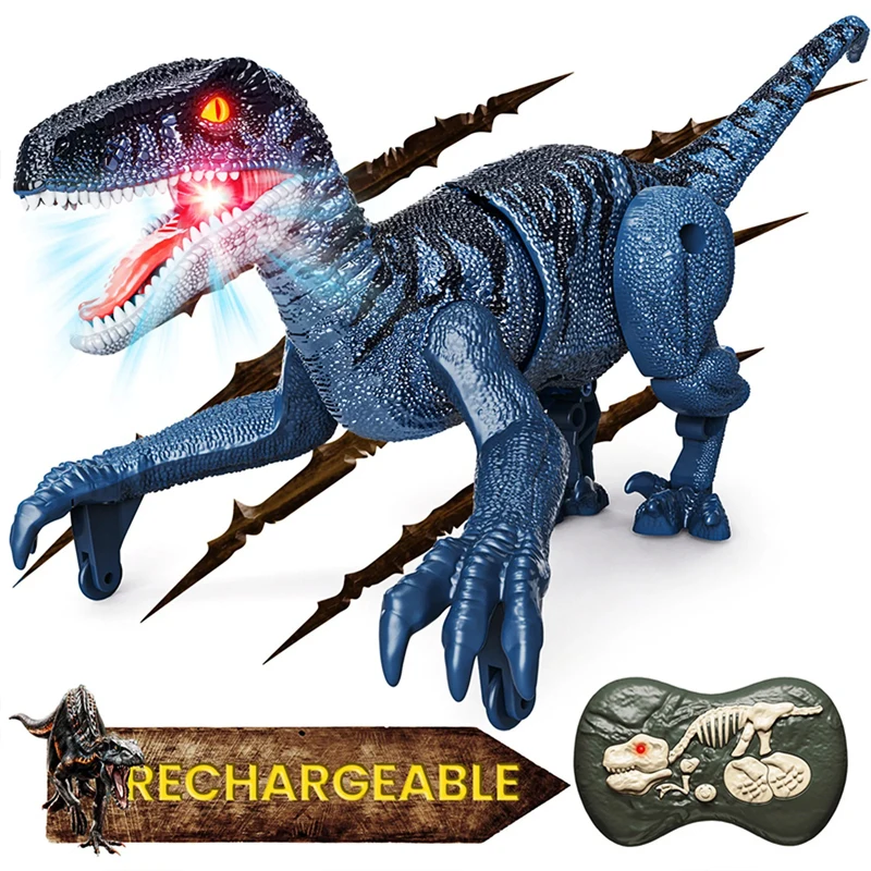 Hot Laser Tracking Rc Dinosaur Toys For Kids Robot Telecomandato Verisimilitude Sound Spray Per Bambini Ragazzi Ragazze Bambini G