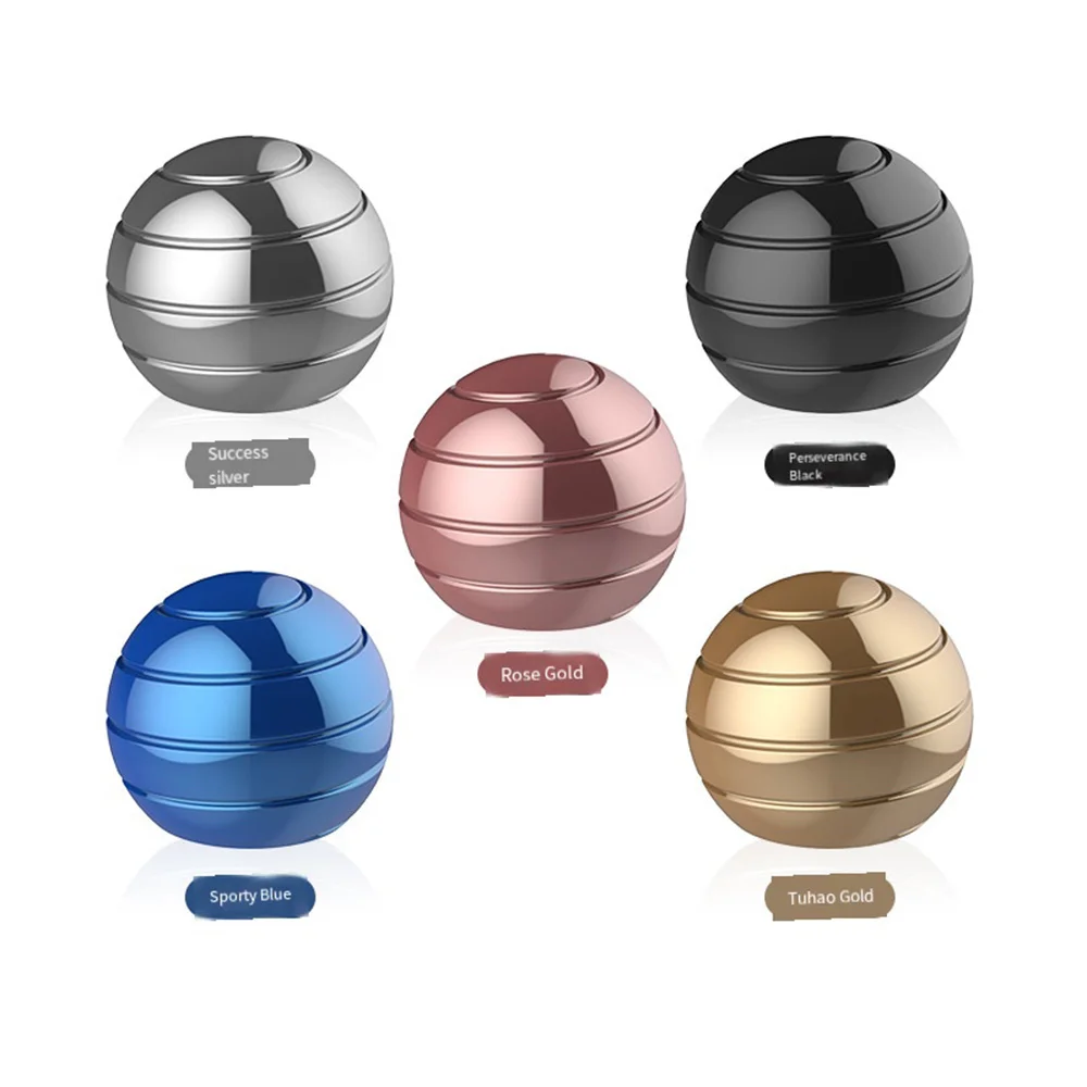 

Rotating Spherical Gyroscope Metal Spinning Top Office Desk Fidget Finger Toys Office Pressure Relief Gift