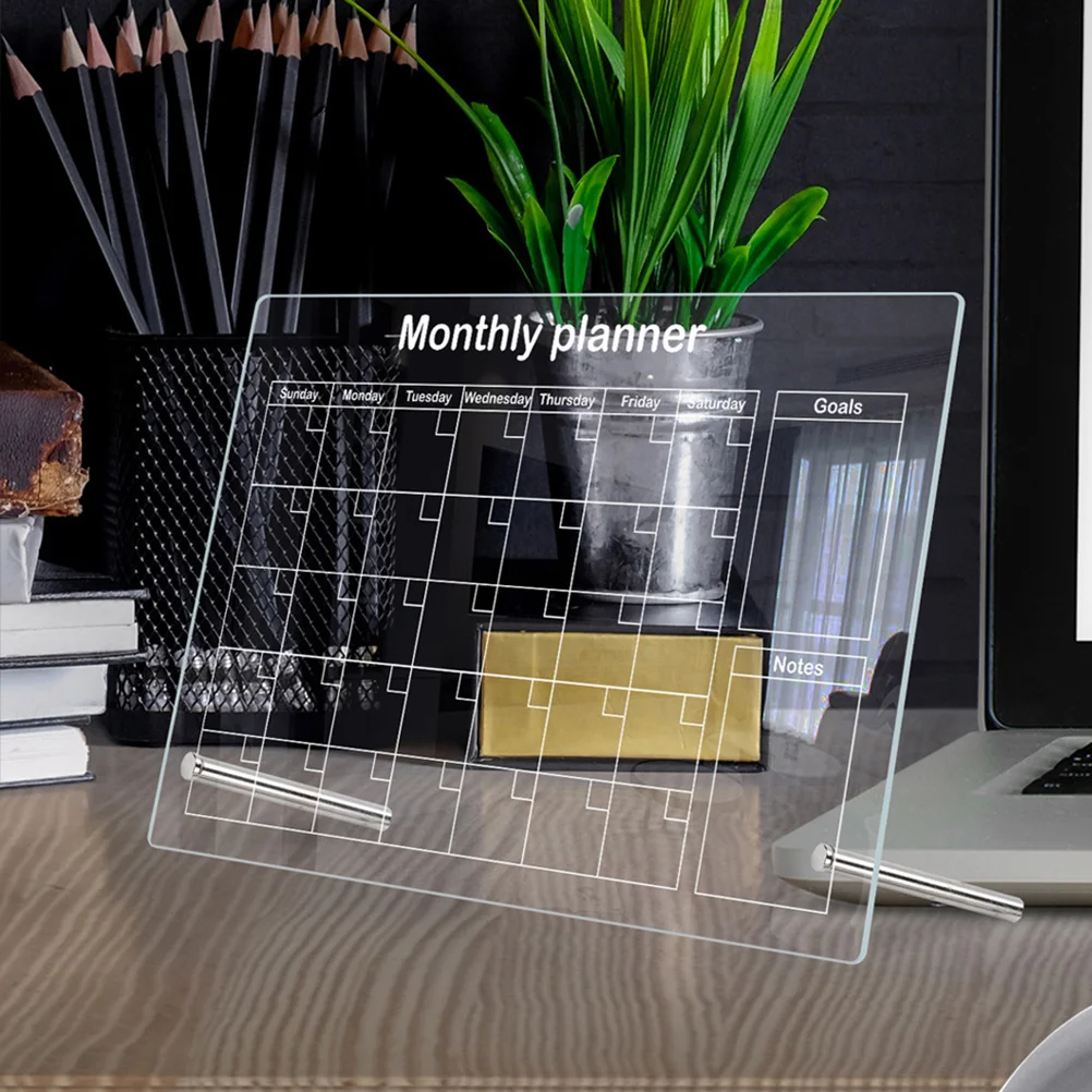 

Прозрачная доска для письма ежемесячная сухая стираемая фотография