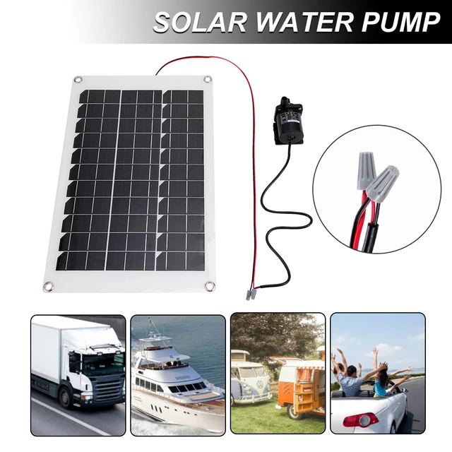 50W Napelemes Panel Kefe Nélküli Napenergia-Vízszivattyúk Készlet Rendkívül Quiet Merülő Víz Sprinkler Medence Tó Kerti Szökőkút Dekoráció - Image 5