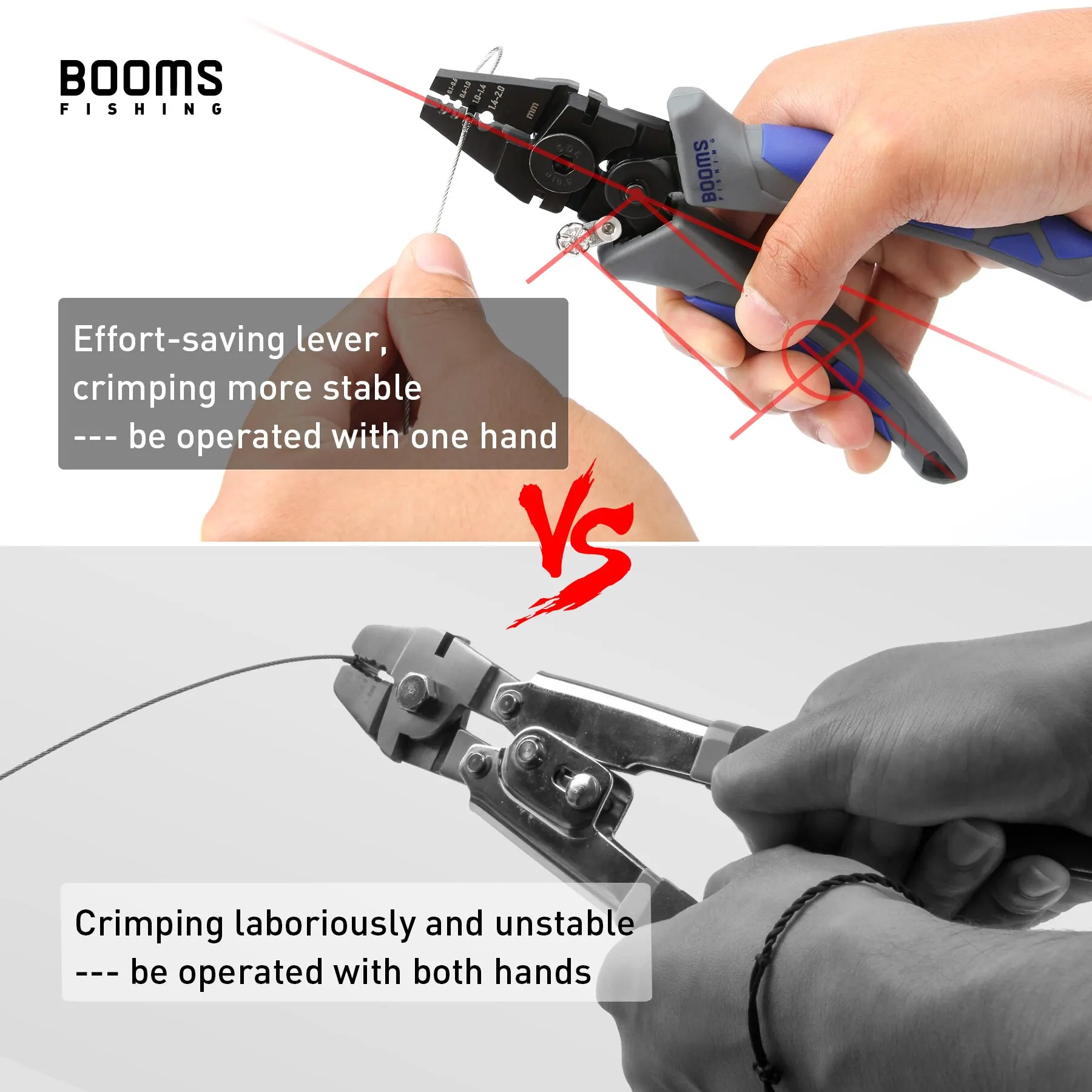 Booms Fishing CP4 Fishing Crimping Pliers High-carbon Steel Wire Scissors Cutting For Crimp Double-Barrel Sleeves Tackle Tools Fishing pliers,fishing scissors,fishing tools,fishing tool,fishing tackle