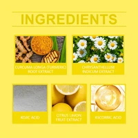 Coussinets nettoyants pour le visage à l'acide de curcuma kojique, tampons nettoyants expensants pour le visage, tampons nettoyants en profondeur pour la peau, coton, sous-soins pour la peau, 55 pièces 5