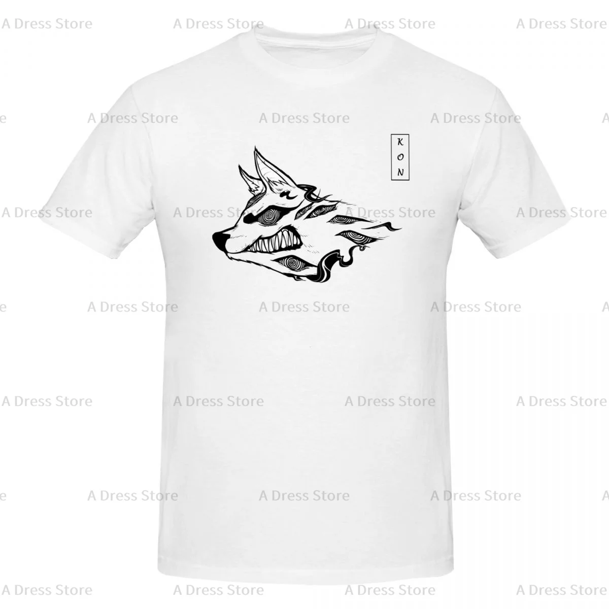 Japanese Anime Cartoon Kon Men's round neck Oversized T-shirt,Men's summer t-shirts,Novelty Round neck Tee shirt Gift