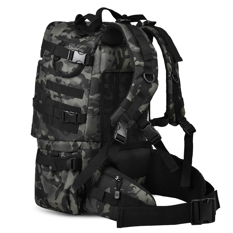 50L Large Capacity Men Backpack 900D Waterproof Thickened Nylon Backpacks Men's Travel Bag 4