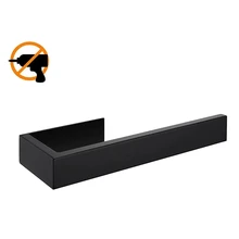 

Stainless Steel Bathroom Towel Ring Black Surface Towel Rack, Easy to Install