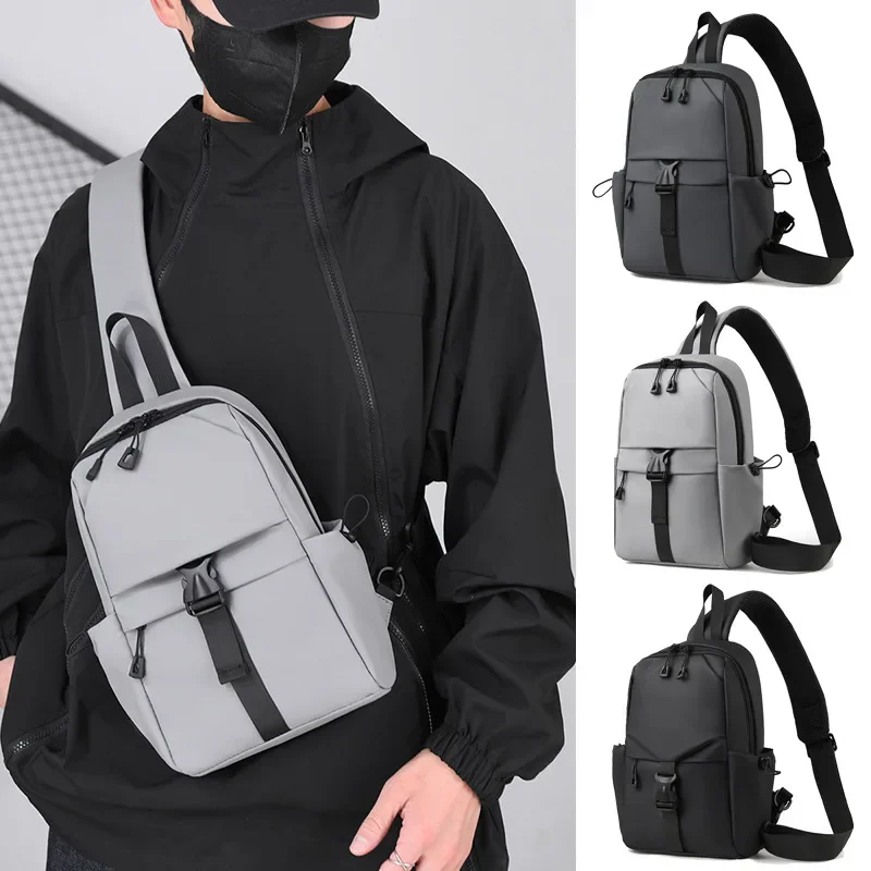 

Water-resistant Men's Chest Bag with Large Capacity for Commuting and Crossbody men bag bolso de hombre Мужская сумка 슬링백 sac 가방