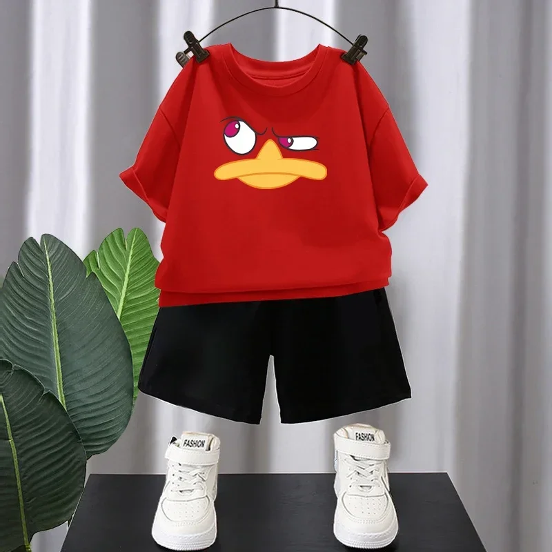 2025 New Boys Cotton T-shirts 4-12T Cartoon Printed Tops Girls Tees Summer Short Sleeve Children Tops High Quality Kids Clothes 5