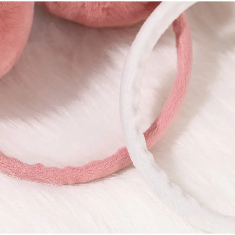 Winter Warm Solid Color Fluffy Earmuffs Women Soft Plush Ear Muffs Student Ear Protection Korean Cute Earmuff Outdoor Male