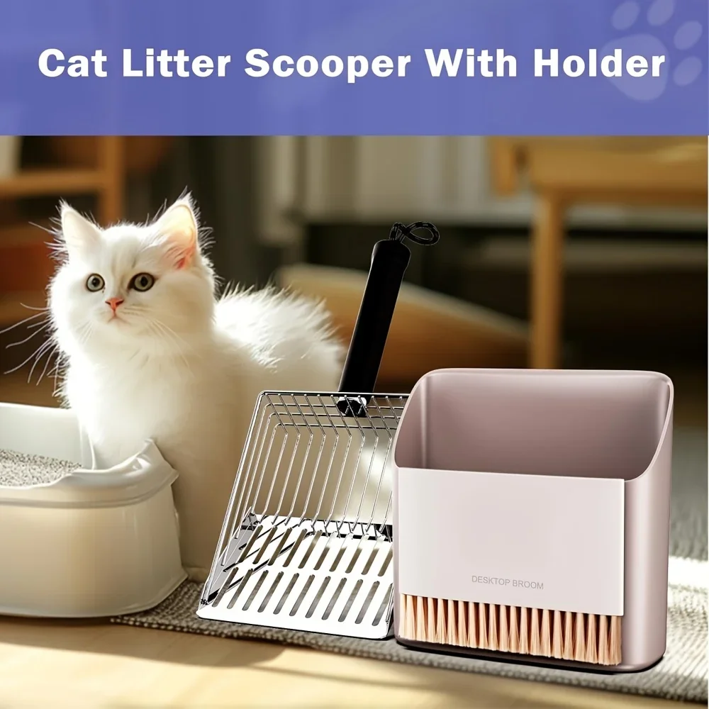 Paletta per lettiera gatto in metallo resistente con setacci_voghion.com