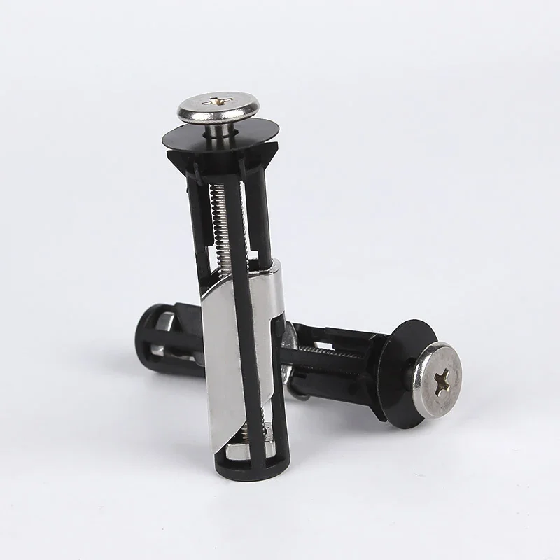 2Pcs 304 Stainless Steel Screw PP Nut Toilet Seat Hinge Bolts Fixing Toilet Water Tank Lid Locking Expansion Fitting Replacement