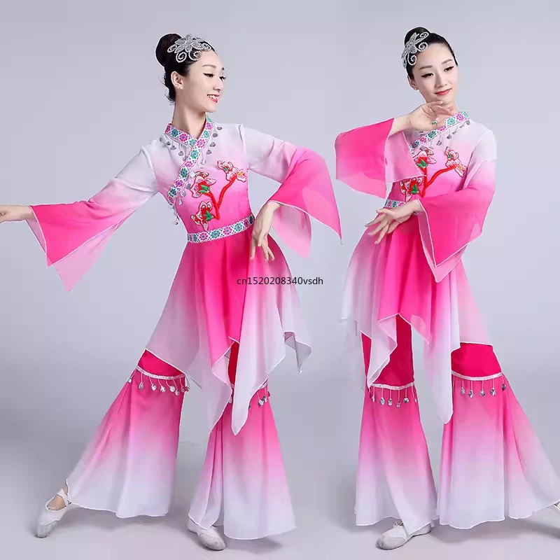 traditional chinese folk dance costume for woman dance costumes kids costume yangko girl children women yangge clothing ancient