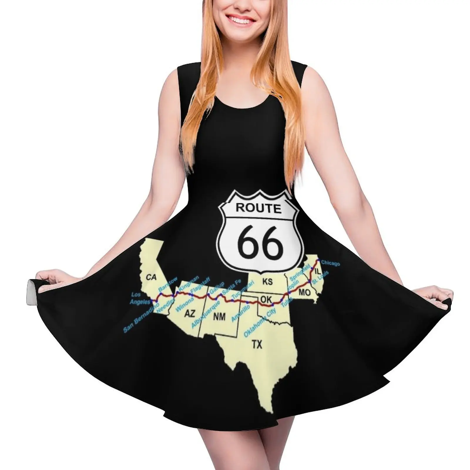 

Женское платье без рукавов Route 66, элегантное фиолетовое платье