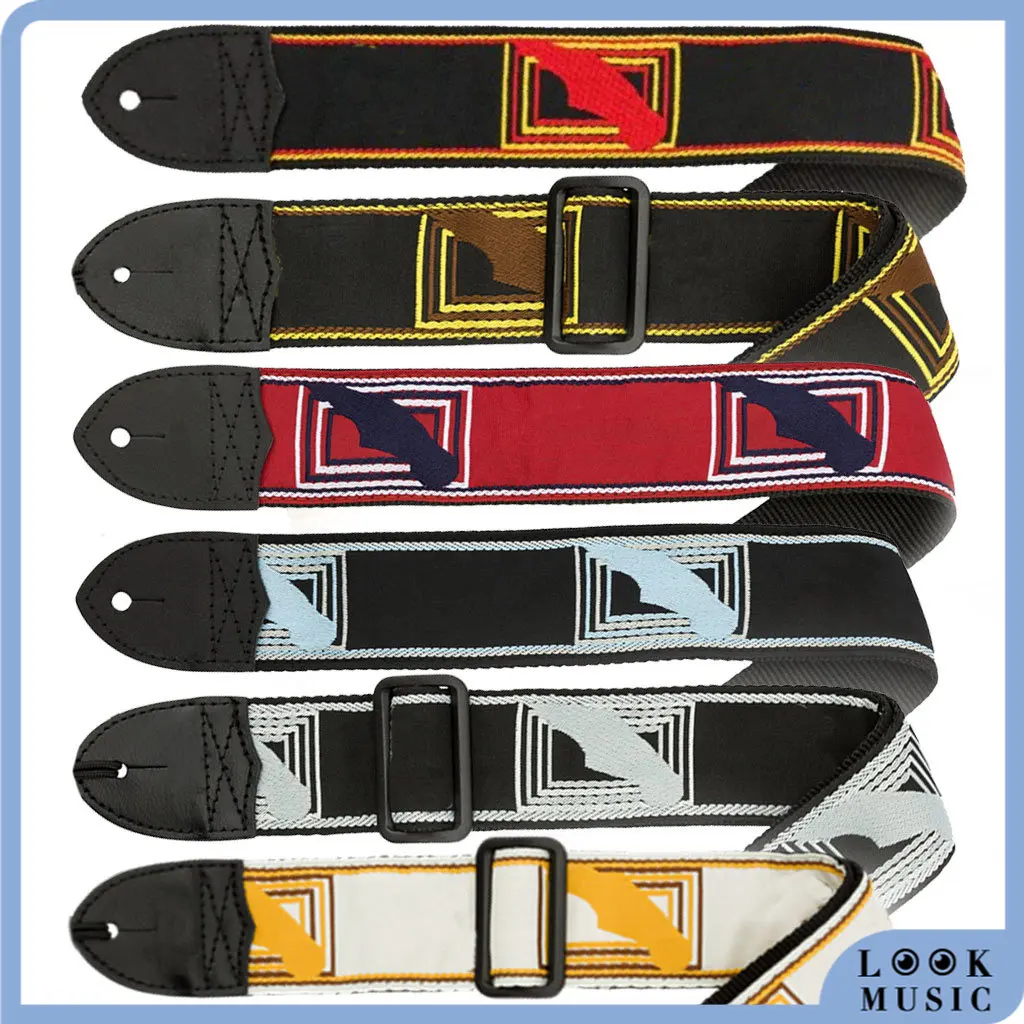 

LOOK Comfortable Nylon Electric Guitar Strap Adjustable Guitar Strap Shoulder Belt For Acoustic Electric Guitar Bass Accessories