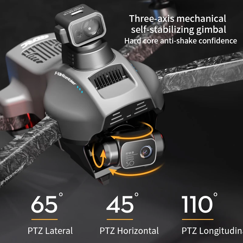F13 Drone 8K Professional HD Camera 3KM GPS EIS 3-Axis Anti-Shake Gimbal Obstacle Avoidance 5G FPV Brushless Quadcopter RC dron 4