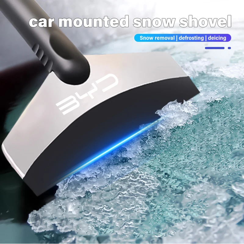Car Snow Removal Shovel Stainless Steel Ice Scraper Tools For BYD F3 E2 D1 E9 E3 S2 F3DM L3 E6 G6 G5 M6 S8 G3R