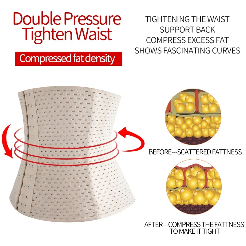 Men Slimming Body Shaper Waist Trainer Trimmer Belt Corset for Abdomen Belly Shapers Tummy Control Fitness Compression Shapewear - Image 4