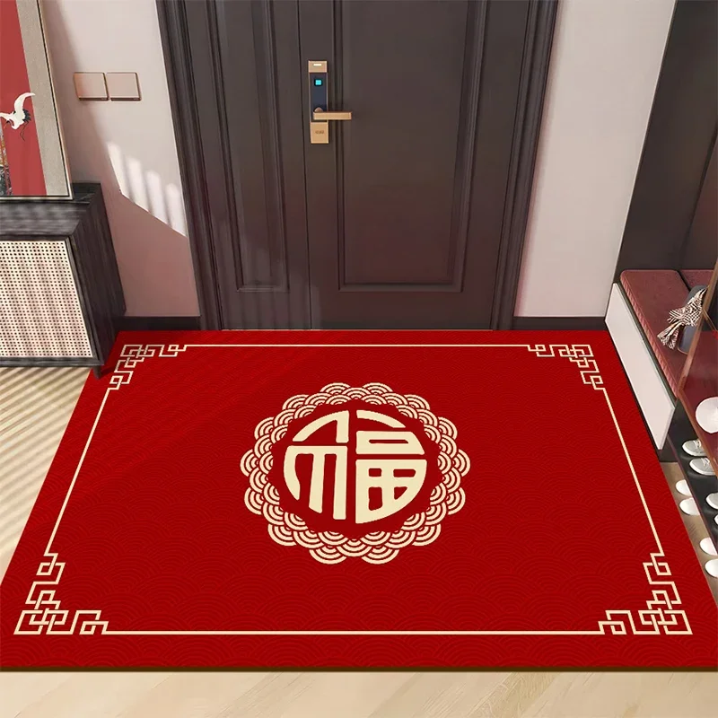 NewYearEntranceDoormatChineseDragonYearFloorMatsLivingRoom