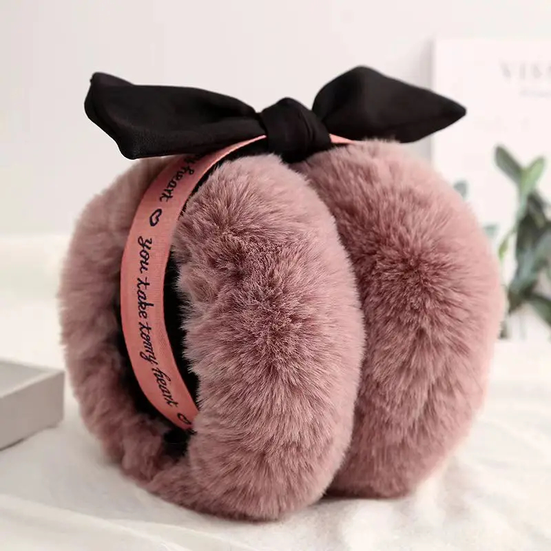 New Imitation fur Ear Muffs Autumn Winter Warm Earmuffs comfortable Unisex Skiing Fur Ear Warmer Woman Ear Cover