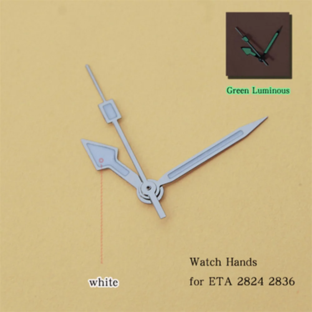 

Watch pointer watch modified green luminous watch accessories for ETA 2824 2836 movement