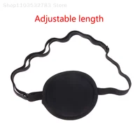 Pirate Eye Patch Unisex Black Single Eye Patch Eyepatch One Eye Washable Adjustable Concave Eye Patch Kid Pirate Cosplay Costume 2
