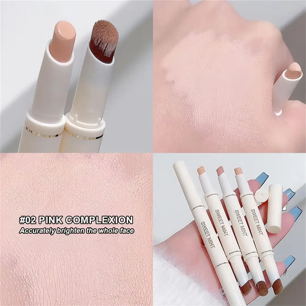 Concealer Cream Pencil Moisturising Waterproof Full Marks Eye Cover Foundation Pimple Head Double Stick Concealer Dark Circ M1U7 images - 6