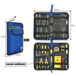 Portable Hard Plate Tool Kit Bag Waterproof Oxford Storage Case Electricians 3 Sizes Multifunctional Hardware Storage Pouch