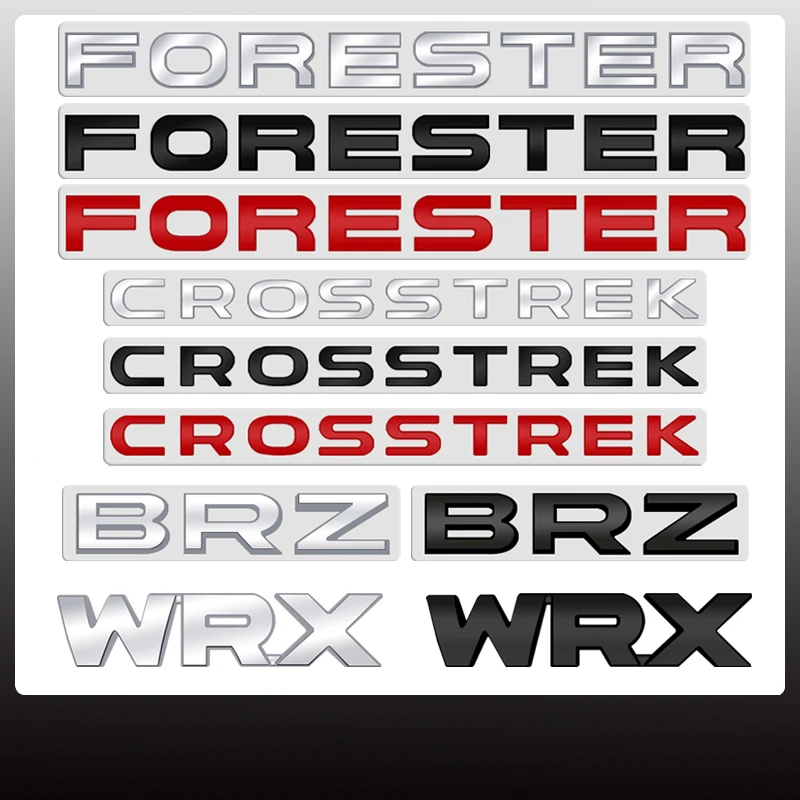 Для BRZ WRX CROSSTREK FORESTER 4WD Impreza Subaru STI надпись Symmetrica AWD автомобильный значок наклейка логотип металлический на багажник