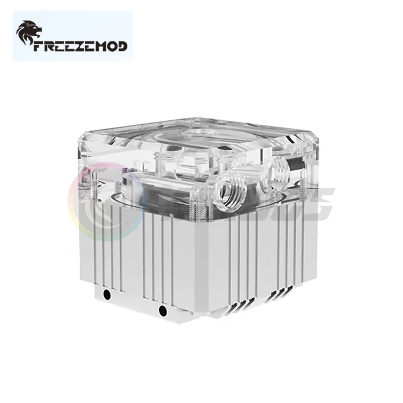Zemod-water Cooling Pump Cover pc Armor no Pump Core Ddc q2 Preto Branco Prata Pj-gcdcc - Imagem 3