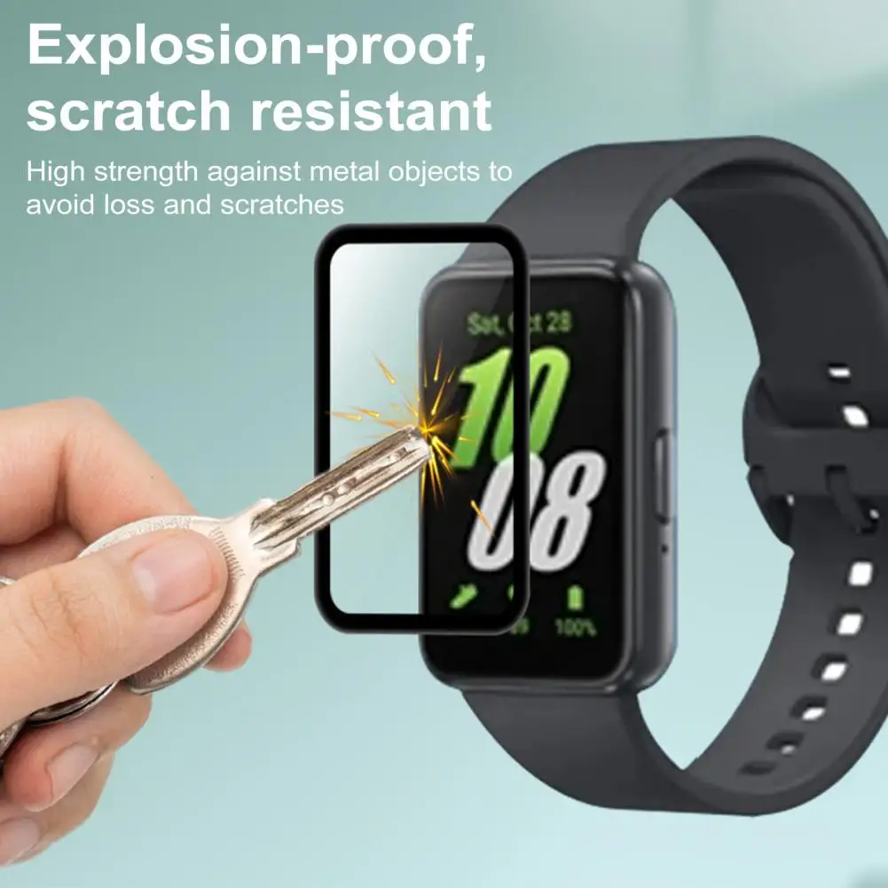 

Watch Protective Film for Fit 3 Fit 3 Screen Protector Set 2pcs Full Coverage Anti-scratch Tpu Film Guard for Wristband for Fit