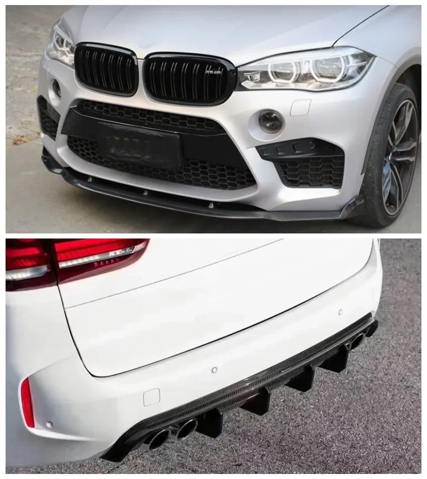

Диффузор для заднего бампера BMW X5M X6M F85 F86 2014 2015 2016 2017 2018 2019