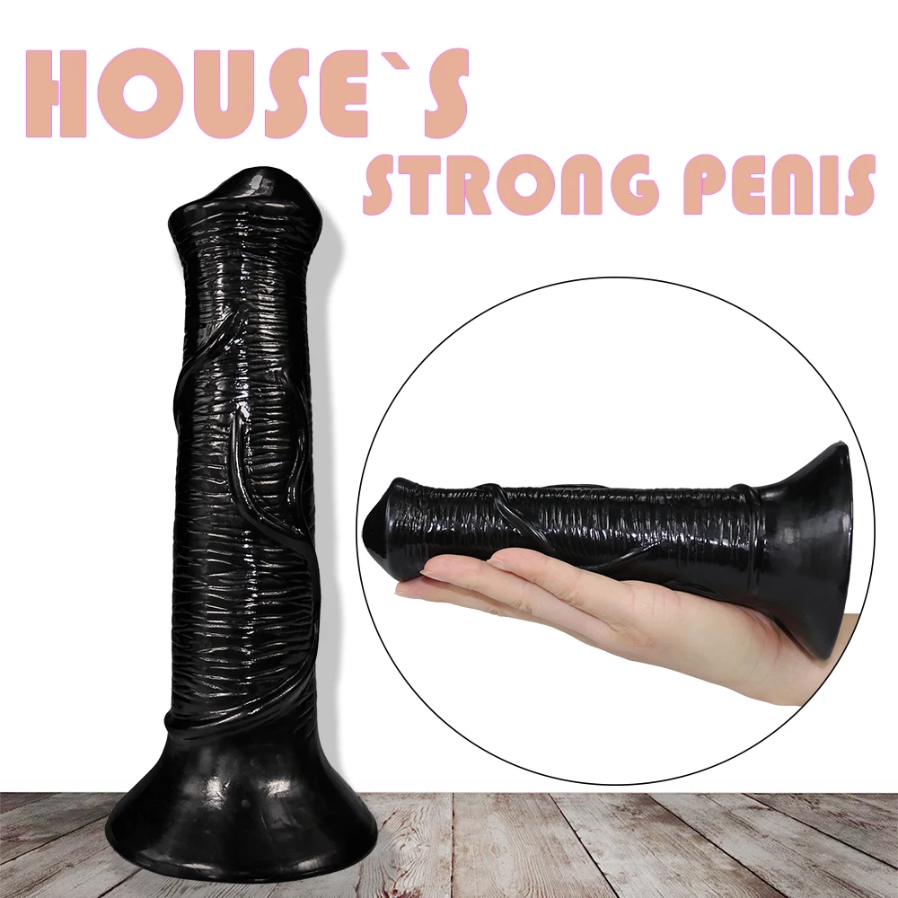 Dildo animale realistico stile cavallo gioco anale per donna_voghion.com