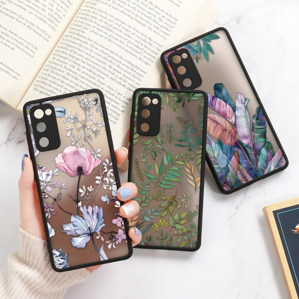 

Phone Case For Samsung A54 5g A23 A34 A05S A52 A53 A32 A14 A13 A72 Case galaxy S21 S20 FE S22 S23 S24 Ultra Plant Flower Cover