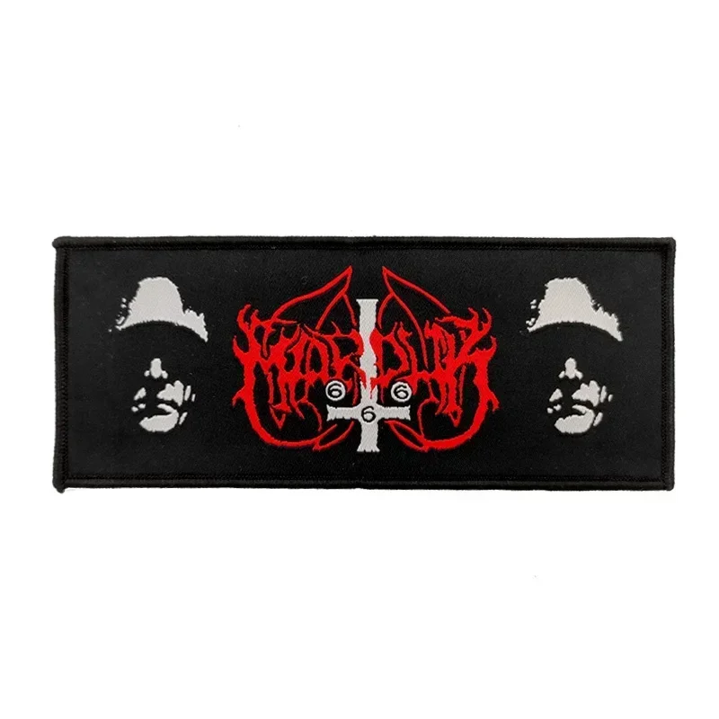Marduk 블랙 골드 록 밴드 맞춤형 패치 블랙 섹시한 자수 셔츠 전술 스티커 의류에 대한 전송 철