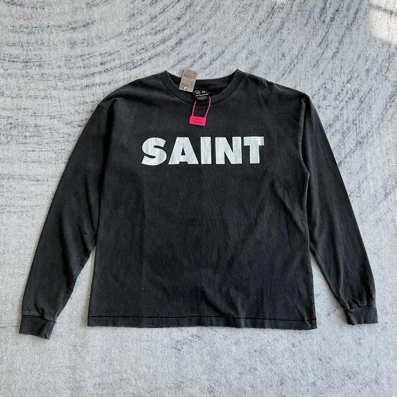 Fiery Lightning Saint Oversized Long Sleeve T-Shirt