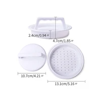 Presse à hamburger en plastique, 1 pièce, pour viande farcie, grill, fête, barbecue, moule, outil de cuisine 4