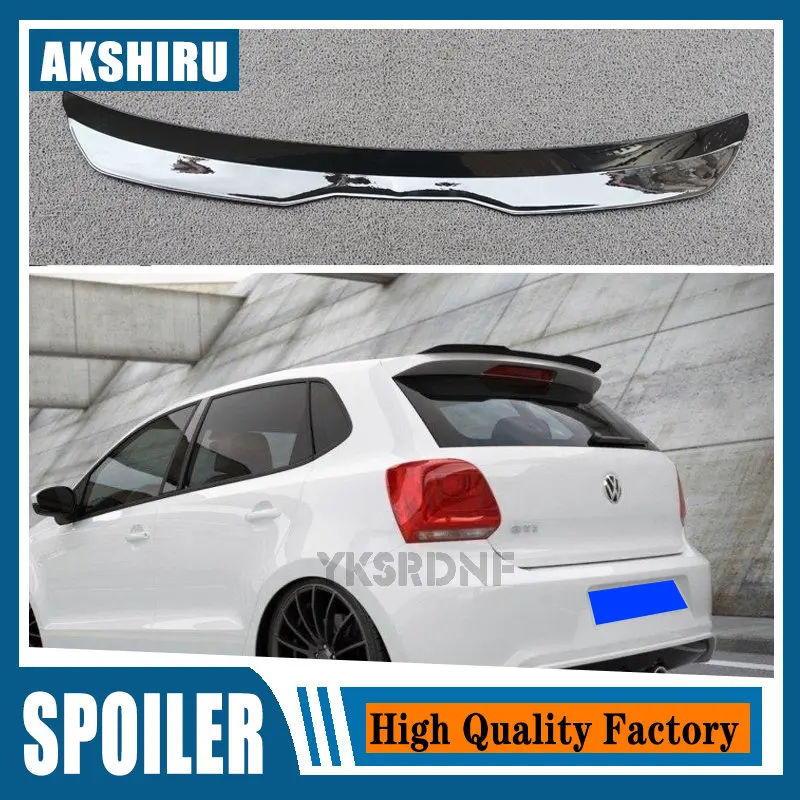 Rear Roof Spoiler For Vw Polo Mk5 Gti / Rline Lip Wing Spoiler For