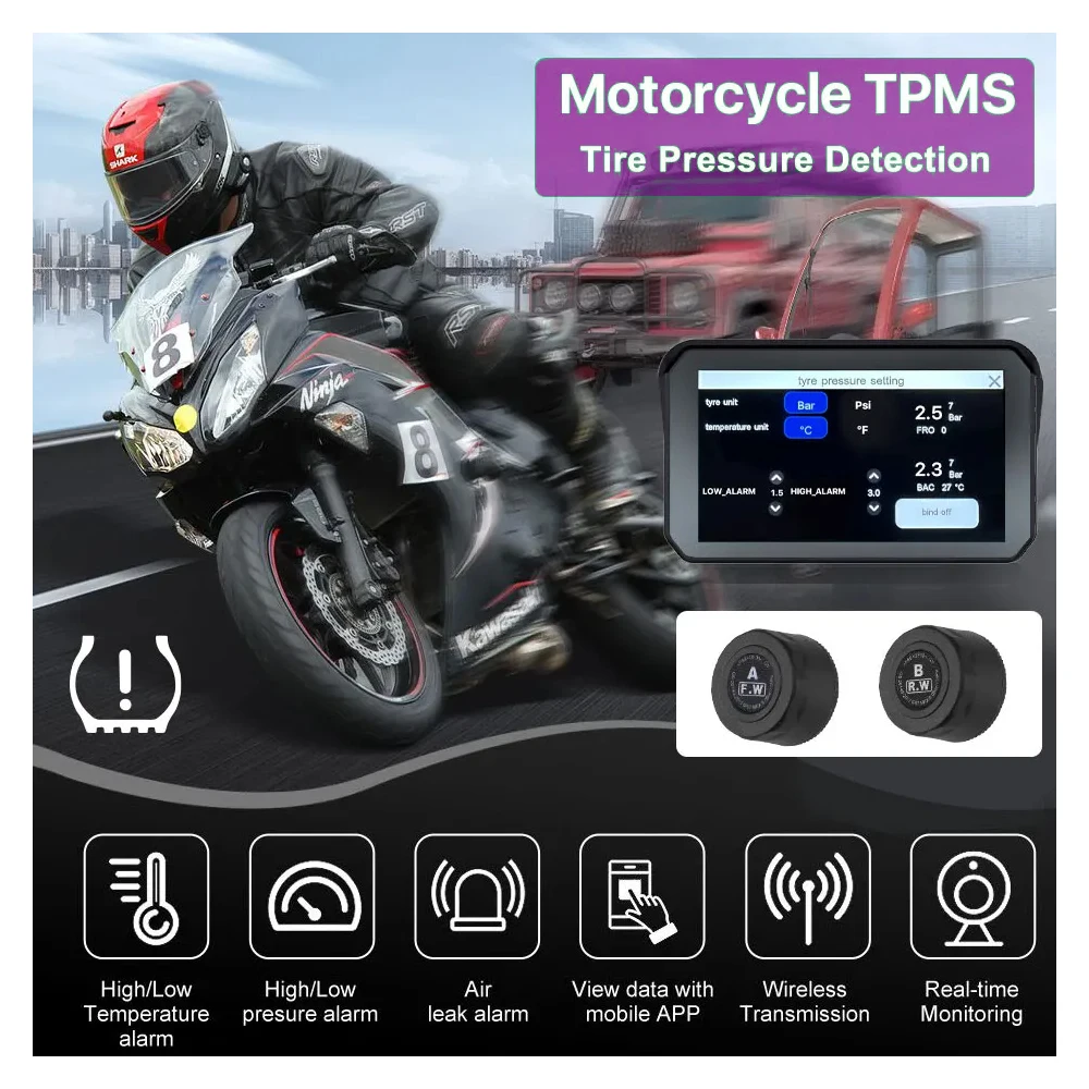 Navigazione GPS portatile da 5 pollici per display impermeabile per moto Moto Wireless Apple Carplay Android Auto Schermo IPS IPX7 - Image 5