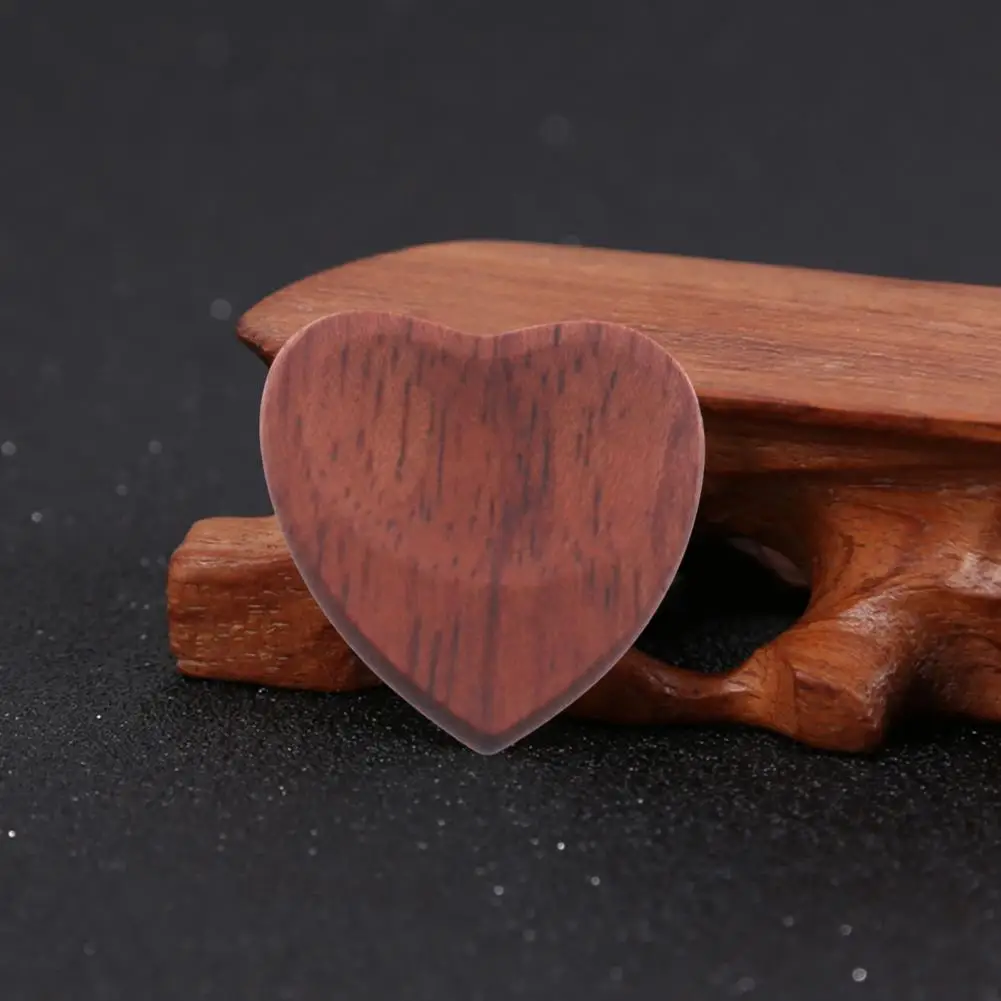 Wooden Acoustic Guitar Picks Red Wood Rosewood Colors Hand Sanded And Polished Excellent For Bass Part Pick Accessories Premium