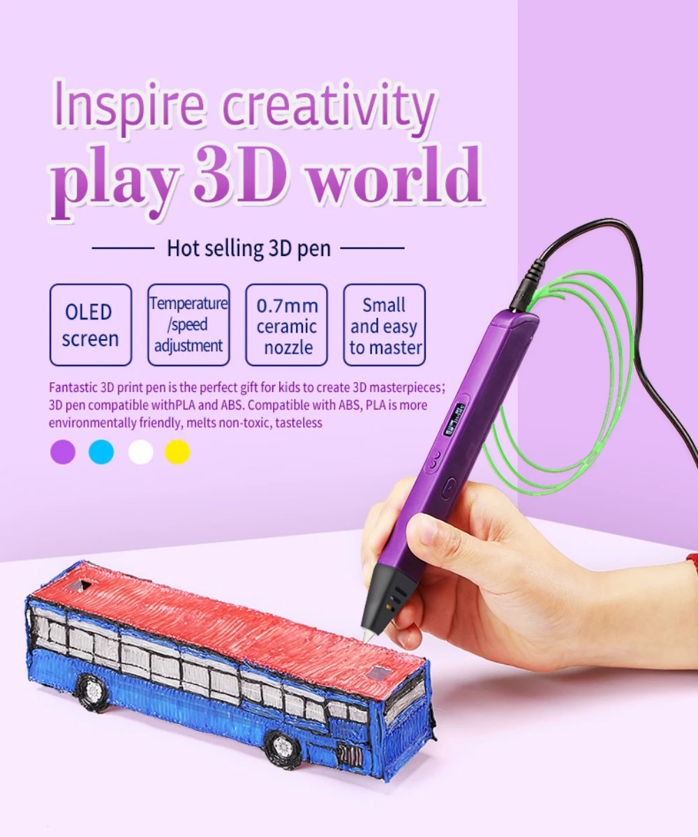 3D 인쇄 펜 튜브 앵커 인터넷 연예인 선택 3D 펜 3D 낙서 그림 펜 3D 인쇄 펜 DIY 장난감