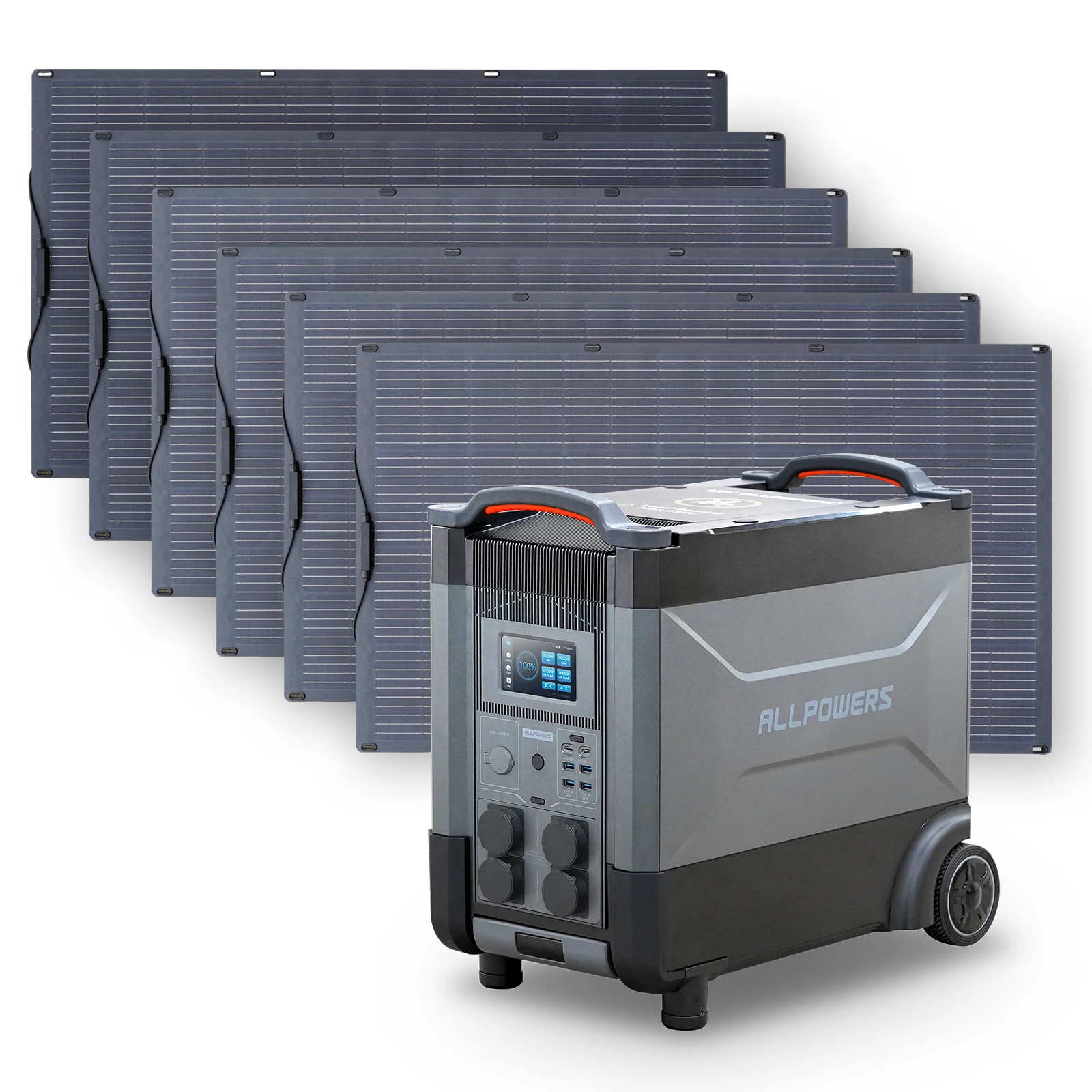 ALLPOWERS3600WhCampingPowerPack4000WSolargeneratorwithACDC