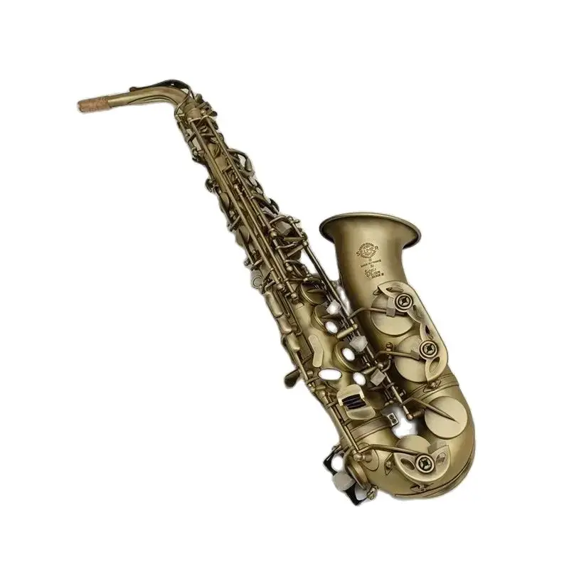 

Alto Saxophone SAS-802 Antique Copper Plated E-flat Professional Musical Instrument With Mouthpiece Reed Neck Free Ship