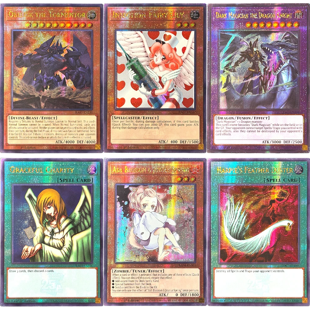 yugioh shiny cards 100Pcs Yu-Gi-Oh Anime Style Blue Eyes Dark Magician Obelisk Slifer Ra Dm Classic Proxy DIY Card Kids Gift All other YuGiOh cards from this series and others available in Silverbacks Monkey House Amazon Store. YuGiOh Ancient Prophecy Single Card