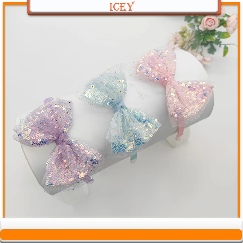 1pc bow tie Headbands sequins Headwear glow Scrunchie Hair Accessories Set